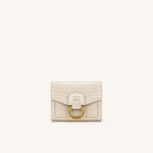 JW PEI stella wallet ivory croc